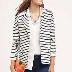 Anthropologie XS Striped Nolan blazer